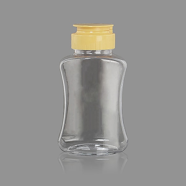 Plastik honningflaske krydder/ketchup dispensere flip cap ref 1PCS