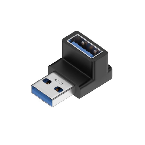 USB 3.0 hane till hona 90 graders rätvinklig förlängningsadapter A2