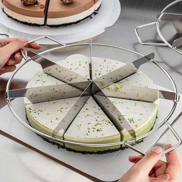 4-10 rutenett kakekutter brødkake porsjonsmarkørpresse 9 grids