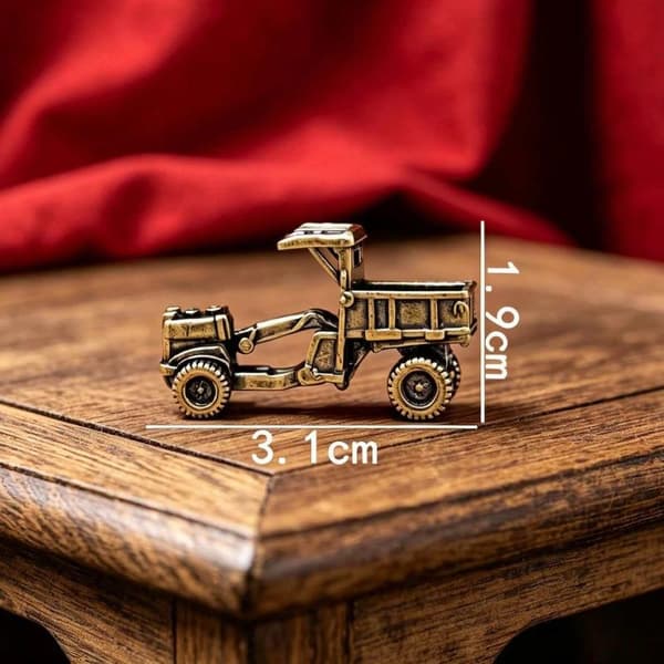 Figur Heminredning Ingenjörsfordon Mini Prydnad Grävmaskin T A2