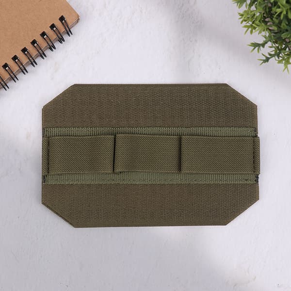 Bærbar taskeindsats elastisk holder elastisk løkkepanel krog og Army green 3 holes