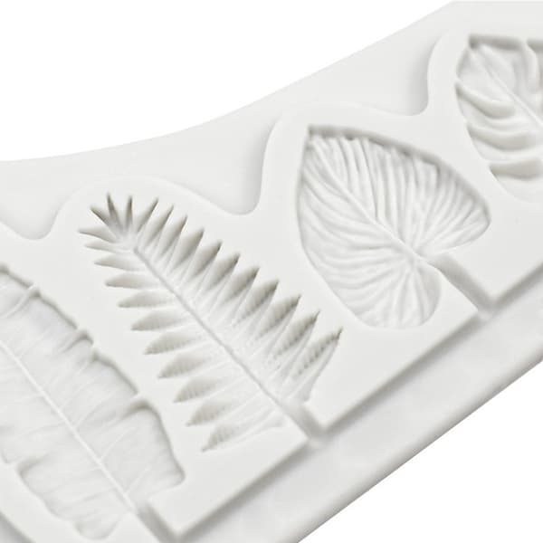 Palm Leaf Silikon Form Hartsverktyg Cupcake Baking M