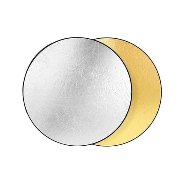 2-i-1 Fotoljusreflektor Vikbar Bärbar För Utomhusbruk White 60CM
