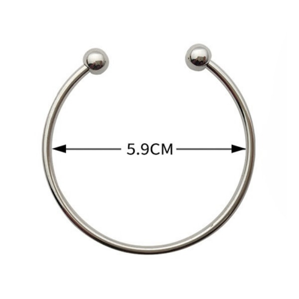 Højkvalitets rustfrit stål kæde DIY charm armbånd tilbehør dia 5.9cm