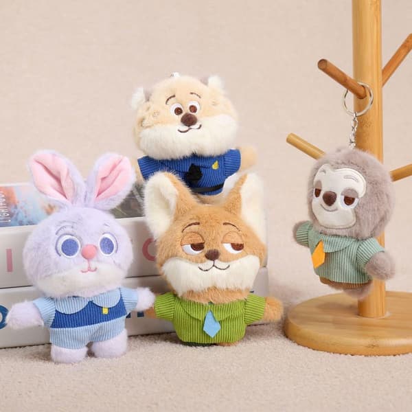 Zootopia Judy Hopps Pehmo Nick Wilde Kettu Avaimenperä - e Täytetty D A1
