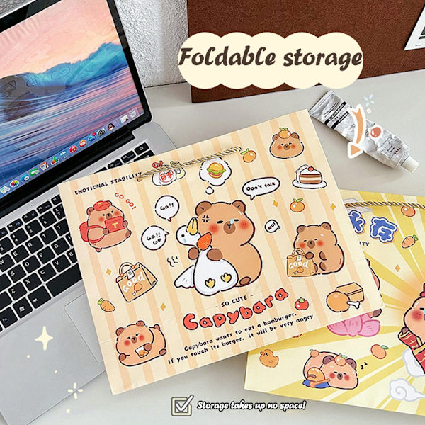 Kapibala papperspåse Capybara Kuromi Candy Cookie Presentförpackning Ba A2