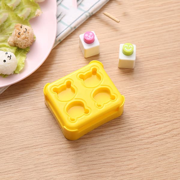 1 sæt børns DIY sushi risboldeform bjørne baby sushi maker kitc 3.5*7.5*9cm