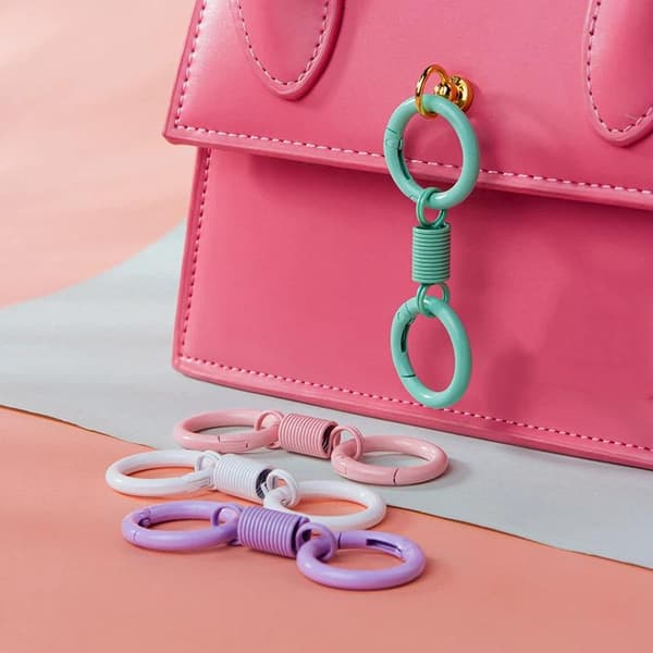 Kawaii Macaron Nøglering Pige e Nøglering Spændeholder Børnesmykker A6
