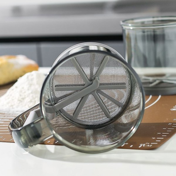 Kök Bakning Tårtmjöl Sil 40 Mesh Halvautomatisk Filter F