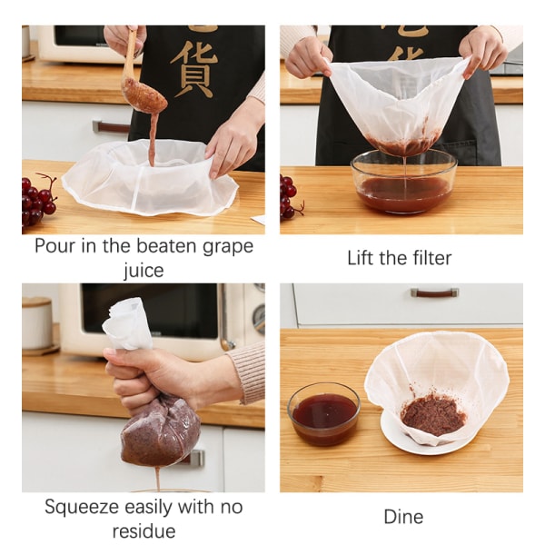 1st Soy Milk Filter Net Bag Nylon Flytande Filter Net Bag Milk Co M