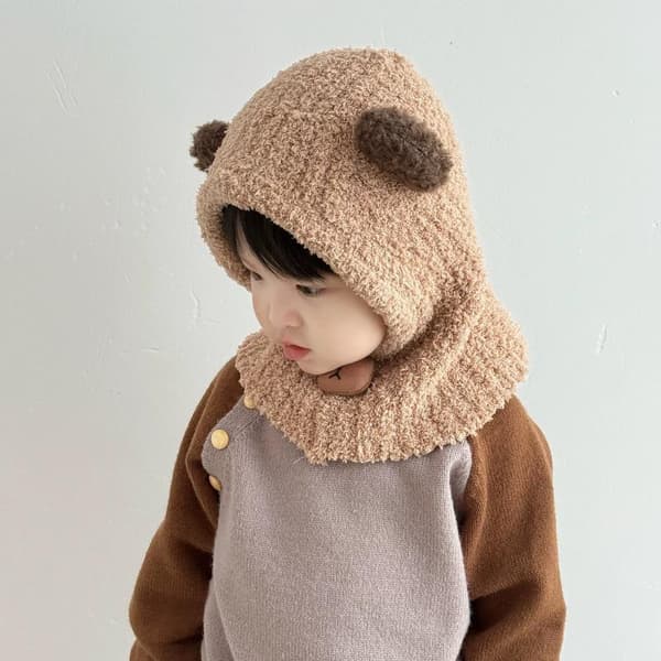 Vinter barneskjerf One Piece Lue Balaklava Hodeplagg Varm Baby Øre A2
