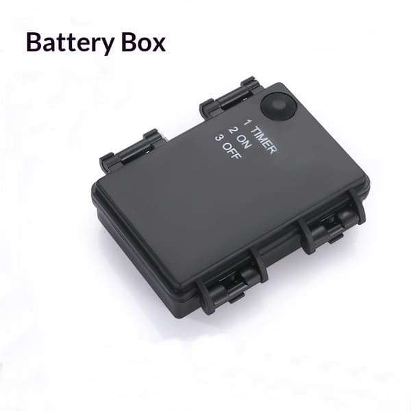 1 stk. nr. 5 batteripatron med timerfunktion, 3 sektioner AA White