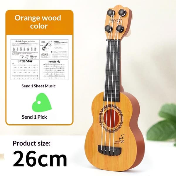 Minigitarr 4 strängar Klassisk Ukulelegitarr Leksak Musikinstrument A5