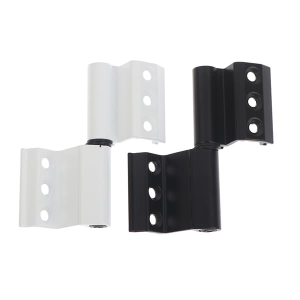 1/2 sett isolert brutt bro sammenleggbar dør i aluminiumslegering og black 1pc