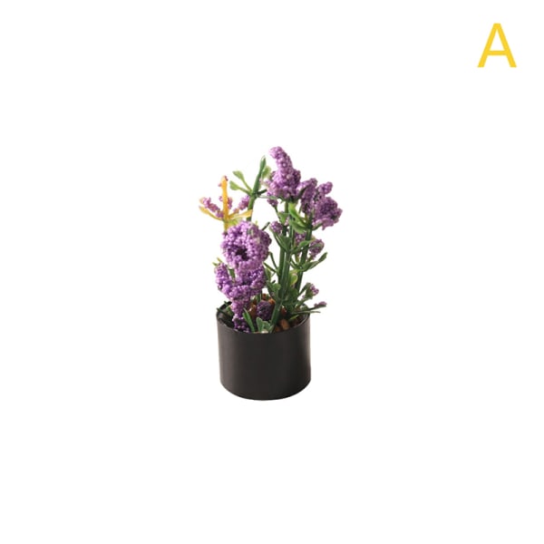 1:12 Dockhus Miniatyrkruka blomkruka Bonsai Garden Home A