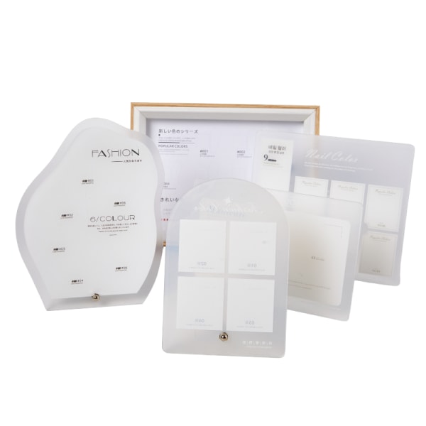 Irregular Acrylic Nail Art False Tips Display Board Hylla Displ D