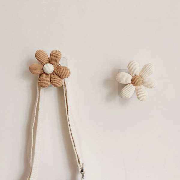 INS Blomster Veggkrok i Tre Sticky Hooks Håndkle Frakker Oppbevaring Ho A1