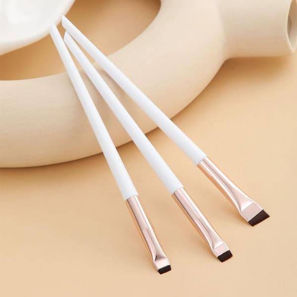 Flat Head Perm Brush Øyenvippestylingbørste Laminering Øyenvipper Black Gold