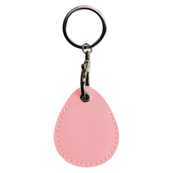 PU Leather Keychain Protective Case Door Lock Access Card Bag K Pink