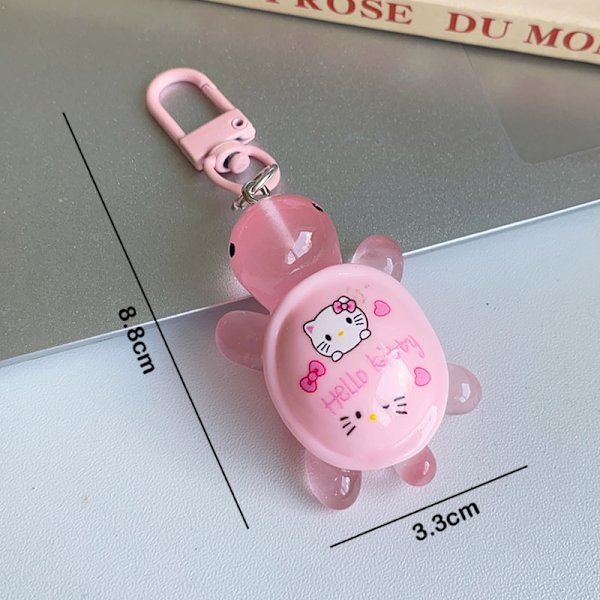 Piirretty Kuromi KT Cat Melody Valoisa Kilpikonna Avaimenperä Ripustus F 12