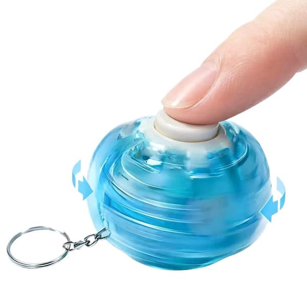 3D Tryk- og Drej-Fidget-bold Nøglering Farverigt Sansepuslespil