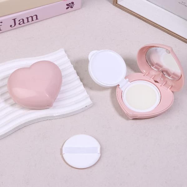 Tom Luksuriøs Bærbar Air Cushion Puff Box BB Cream Beholder Glossy Surface