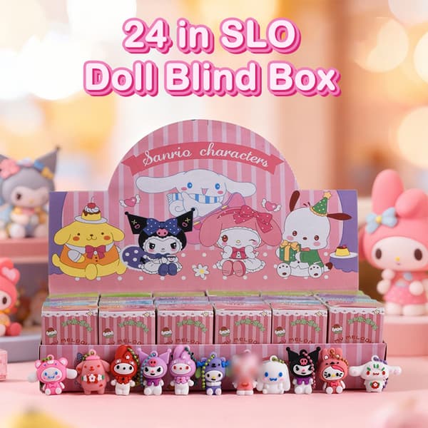 2026Anime Sanrio Hello Kitty Kuromi Nøglering Blind Box Legetøj Til A2