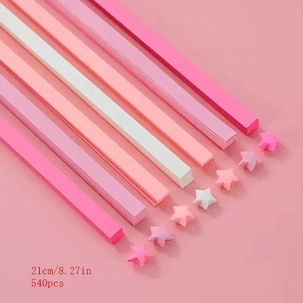 540 stk farveblandingssæt Star Papers Lucky Star Origami Paper St A