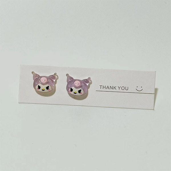 Sanrio Øreringe Kuromi Cinnamoroll My Melody Pompompurin A3