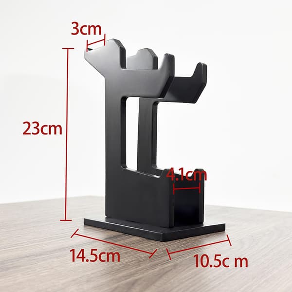 Multifunktionel Universal Spillecontroller Stand i Massivt Træ Og A3