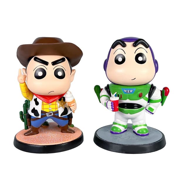 Crayon Inchan Huarui Baymax Cowboy Samlemodel Legetøjsdukke G B