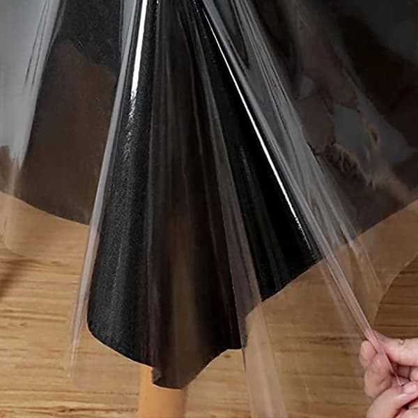 Transparent PVC Dukskydd Vattentätt/Oljebeständigt Plast B 140cm