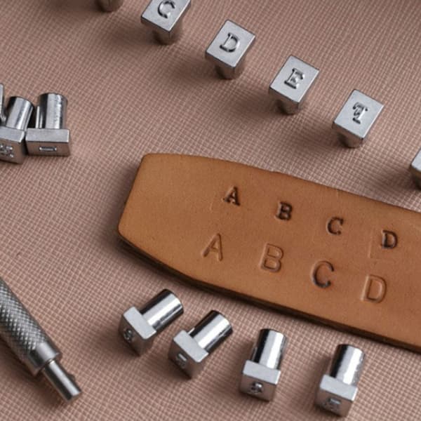36kpl Teräs Set Numero nahka Leimausrei'ityssarja 6.5mm