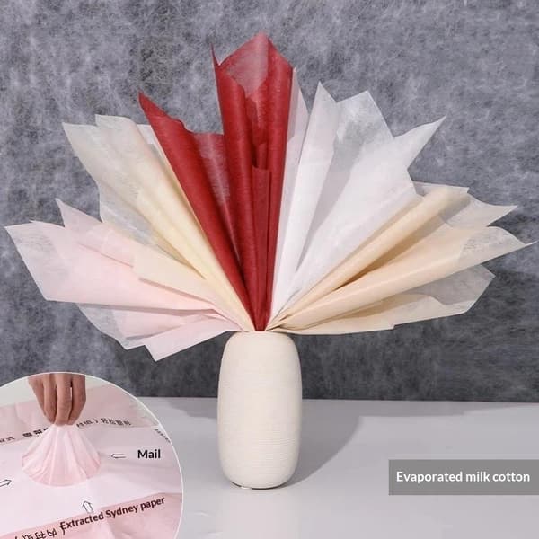 36 ark silkespapper presentinslagning med ritbart foderpapper Light purple