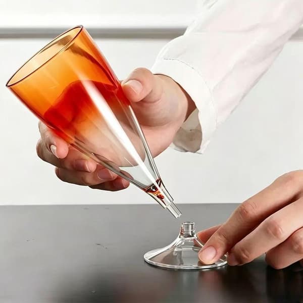 Klare vinglass gjenbrukbare plastcocktailkopper avtakbare for A1