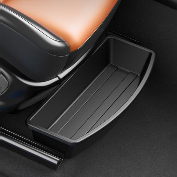 Universal bilforsæder opbevaringsboks skridsikker auto under sæde Black