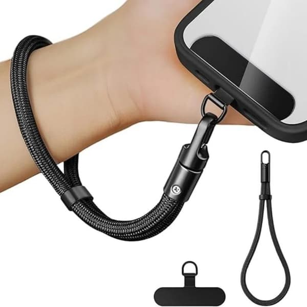 Polyester Telefon handledsrem Justerbart låsspänne Anti-fall A4
