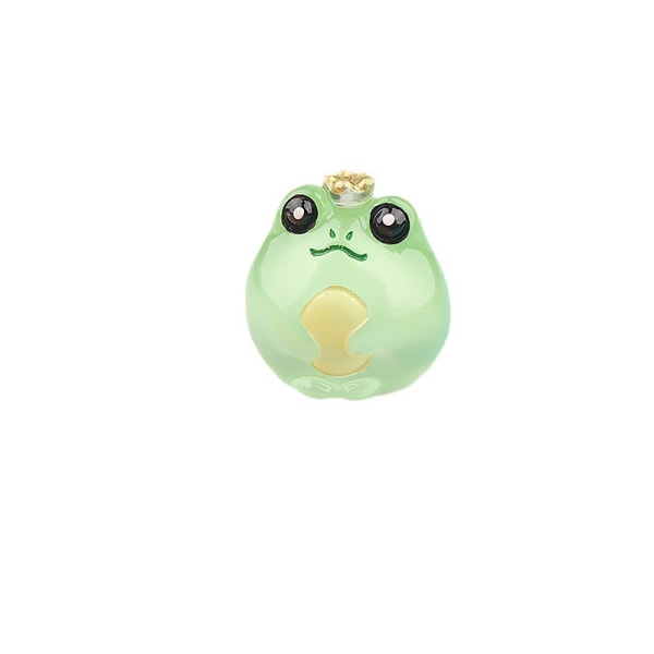 Färgglad självlysande groda Craft Resin Ornament Desktop Miniature O A