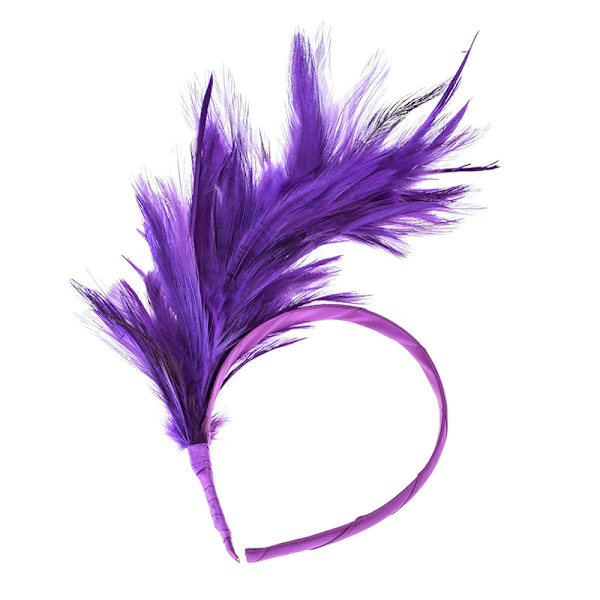 Feather Hairband Carnival Party Head Decoration Danse Performan Purple
