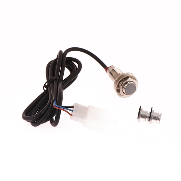 Motorsykkel Speedometer Kit Digital Kilometerteller Sensor Kabel Magnet