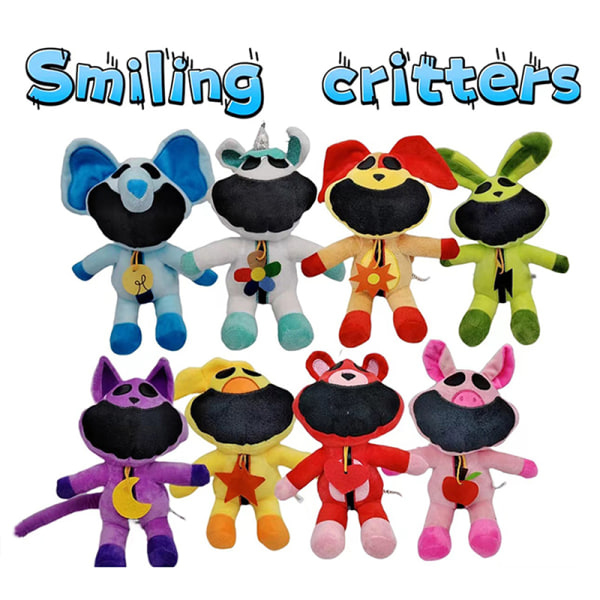 25-30 cm Smiling Critters Plyslegetøj Smiling Critters Cat Nap Cat A7