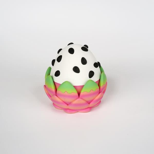 3D-printet e og Silly Dragon Fruit Drage og Drageegg Plas A2