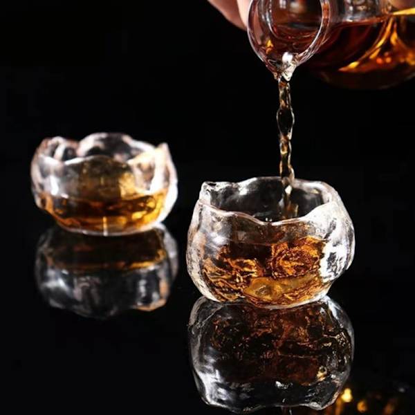 1kpl Style Glass Cup Tasting Läpinäkyvät teekupit Valkoviinikuppi B