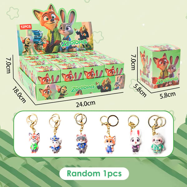 1/6/12 stk. Zootopia-serien e Judy Hopps Nick Wilde Nick Blind Bo A1