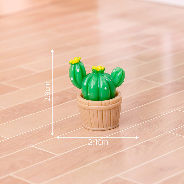 Mini Simulated Cactus Figurines Micro Landscape Desktop Car Das F