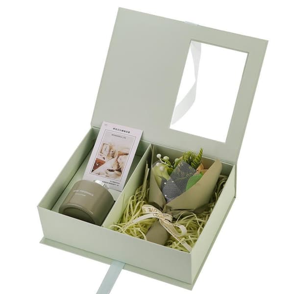 Premium Aromaterapi Diffuser Kunstig Blomst Gavesett Lang L A2