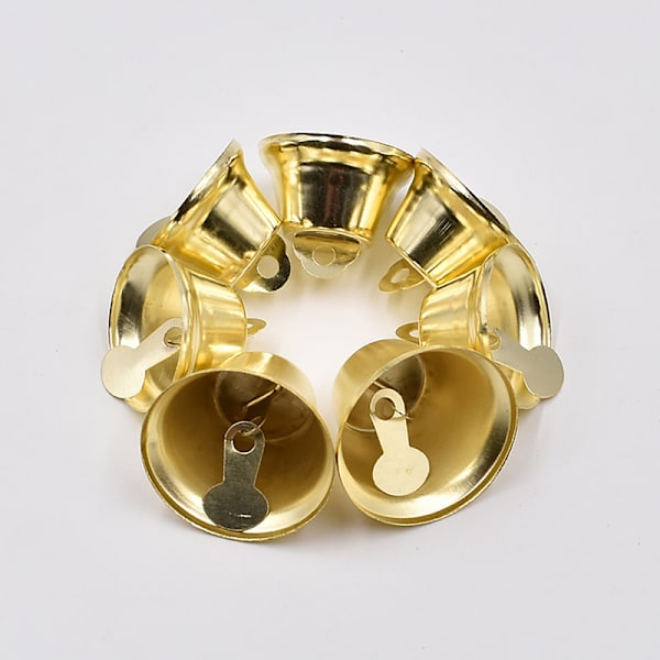 10-50 mm gullbelagte bjeller ornamenter trompet mini Jingle Bells C 16mm