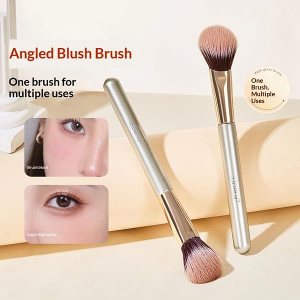 Professionel Blush Makeup Børste Vinklet Næseskygge Konturbørste A1