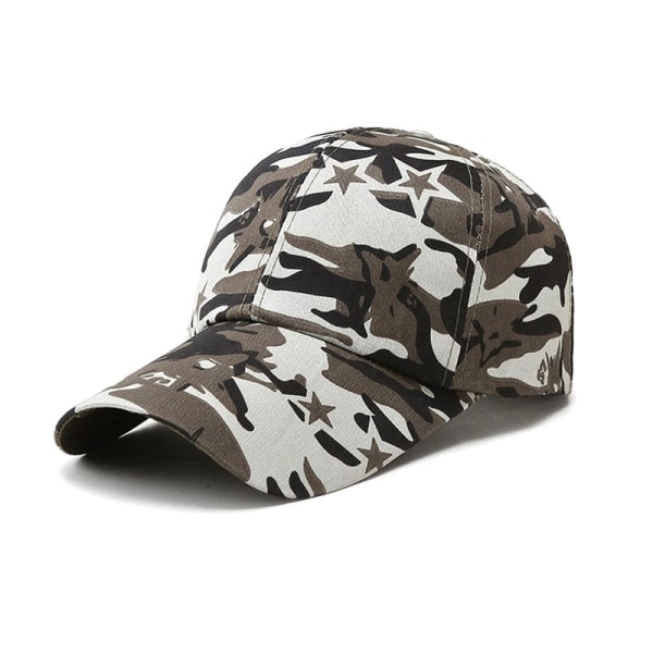 Justerbar Cap Mesh Tactical Airsoft Fishing Snapback Hat khaki camouflage