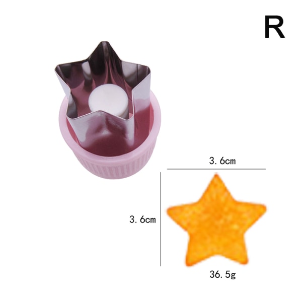 Rustfritt stål Frukt Grønnsak Press-type Mini Cookie Shape te R